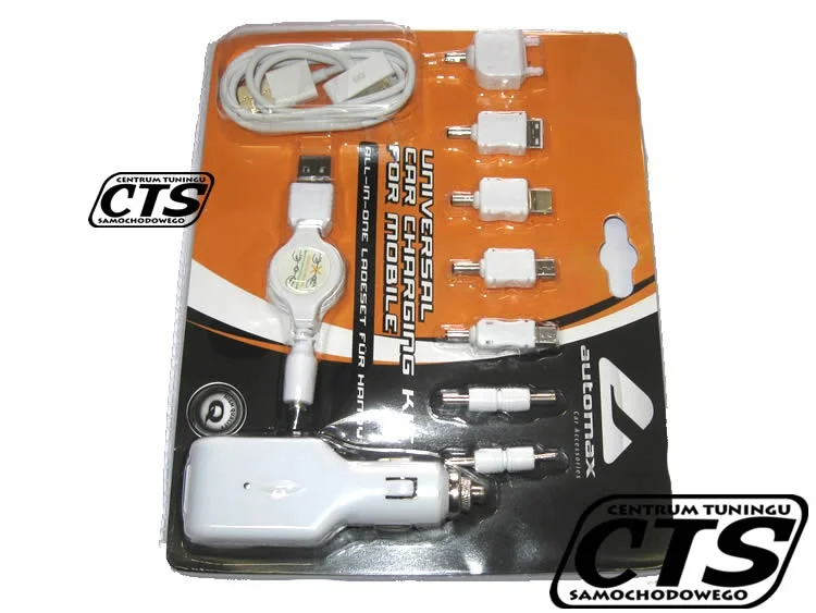 Ładowarka samochodowa USB z końcówkami — ujęcie 2