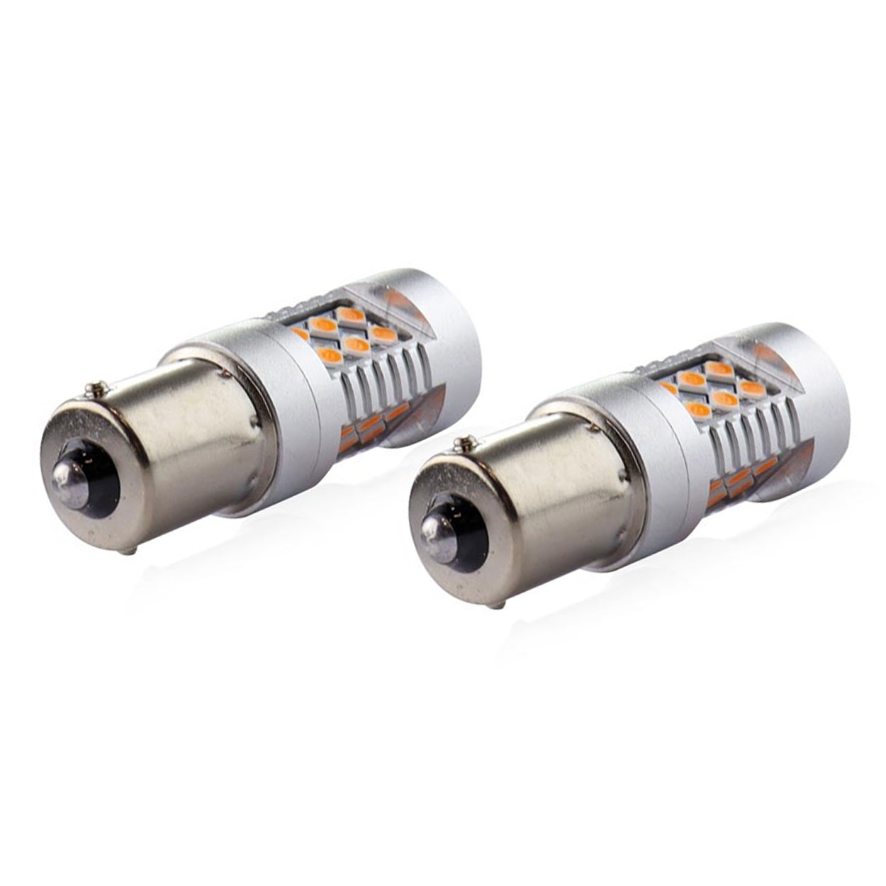 Żarówki LED CANBUS BAU15S PY21W Pomarańczowa Amber 12 V 24 V — ujęcie 7