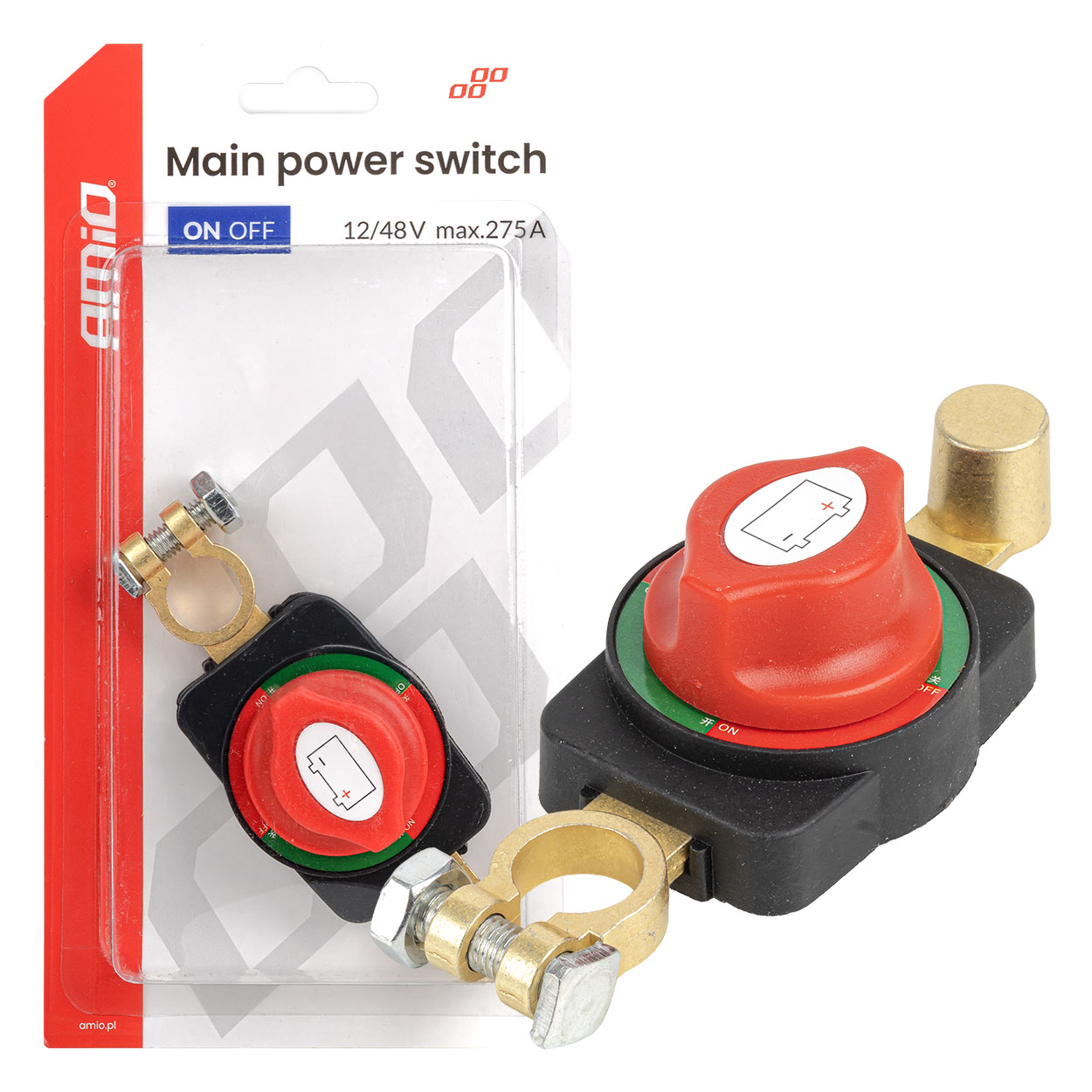 Główny wyłącznik prądu hebel akumulatora 12V-48V max 275A