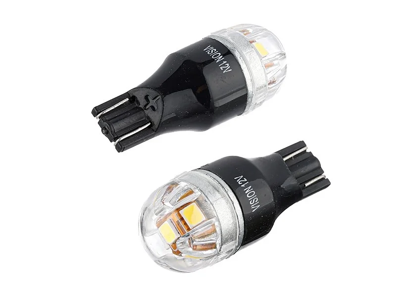 Żarówka W16W T15 12V/24V 5xLED SMD2835 LUMILEDS CANBUS NONPOLAR biała VISION (2szt.) — ujęcie 2