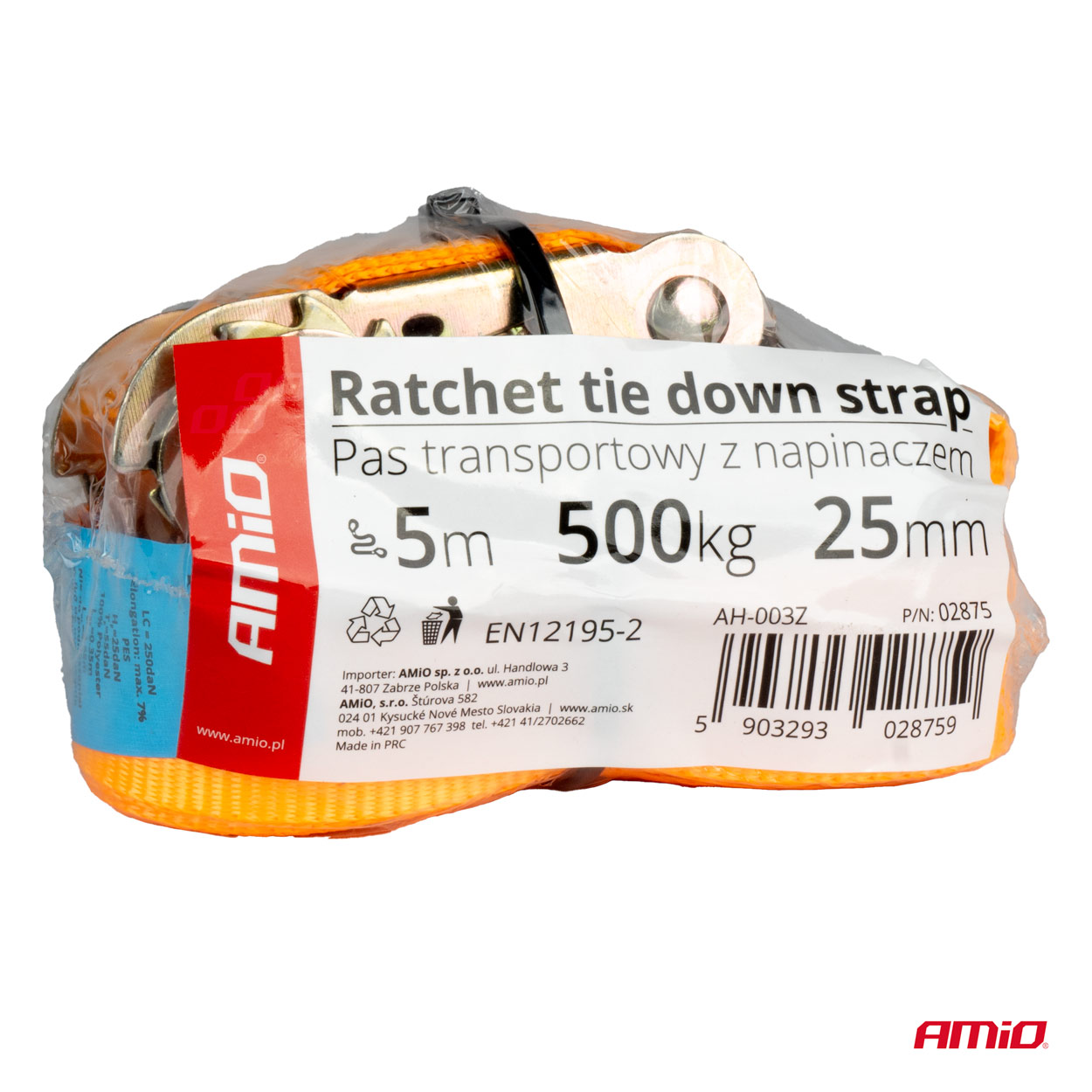 Pas transportowy z napinaczem 500 kg 25 mm 5 m BELT-07 — ujęcie 8