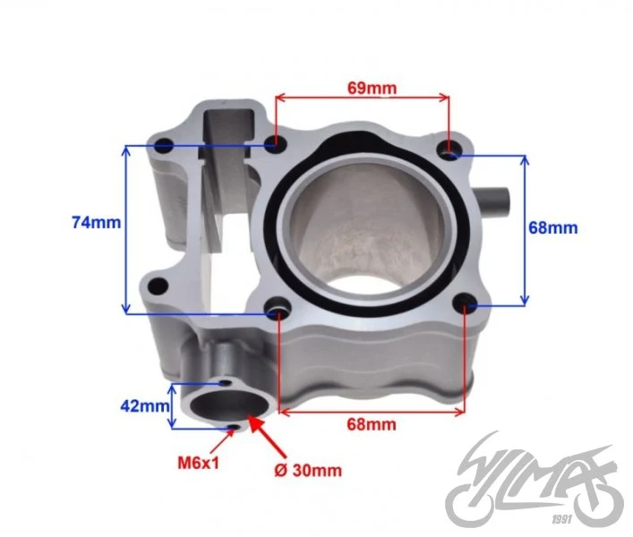 Cylinder do Hondy SH 150 58,00 mm 12100-KGG-910 — ujęcie 2