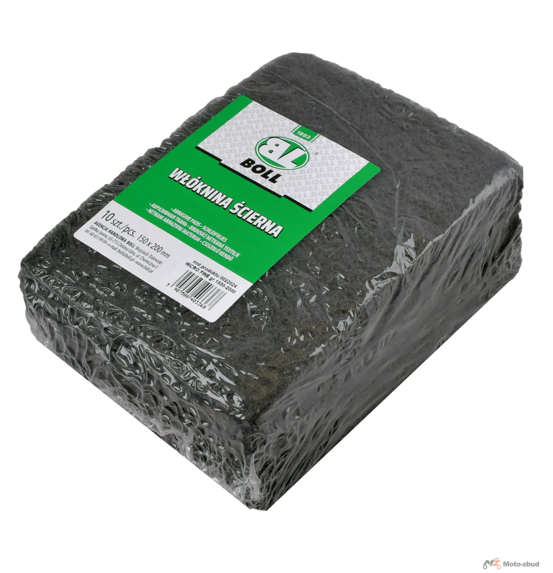 BOLL włóknina ścierna "micro fine" jasno szara P1500-2000 150 × 200 mm