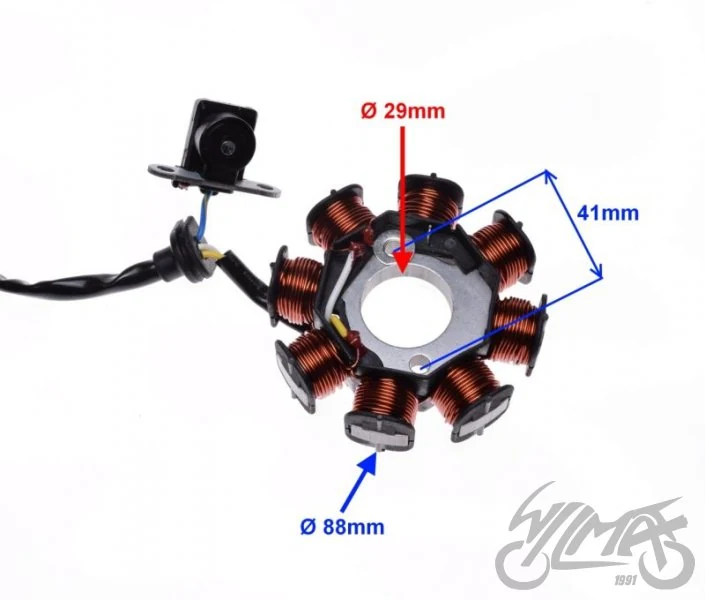 Stator 8 cewek do Peugeota Speedfight — ujęcie 2
