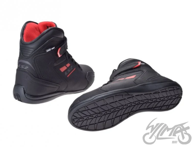 Buty motocyklowe LS2 Garra WP — czarno-czerwone, rozmiar 41 — ujęcie 2