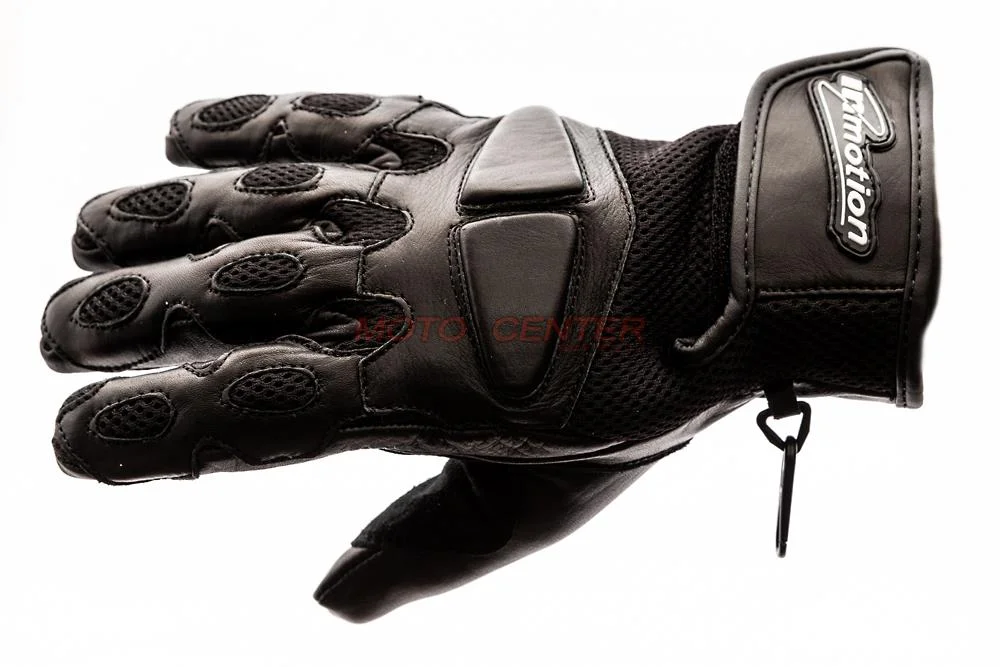 Rękawice motocyklowe skórzane czarne XS — ujęcie 1