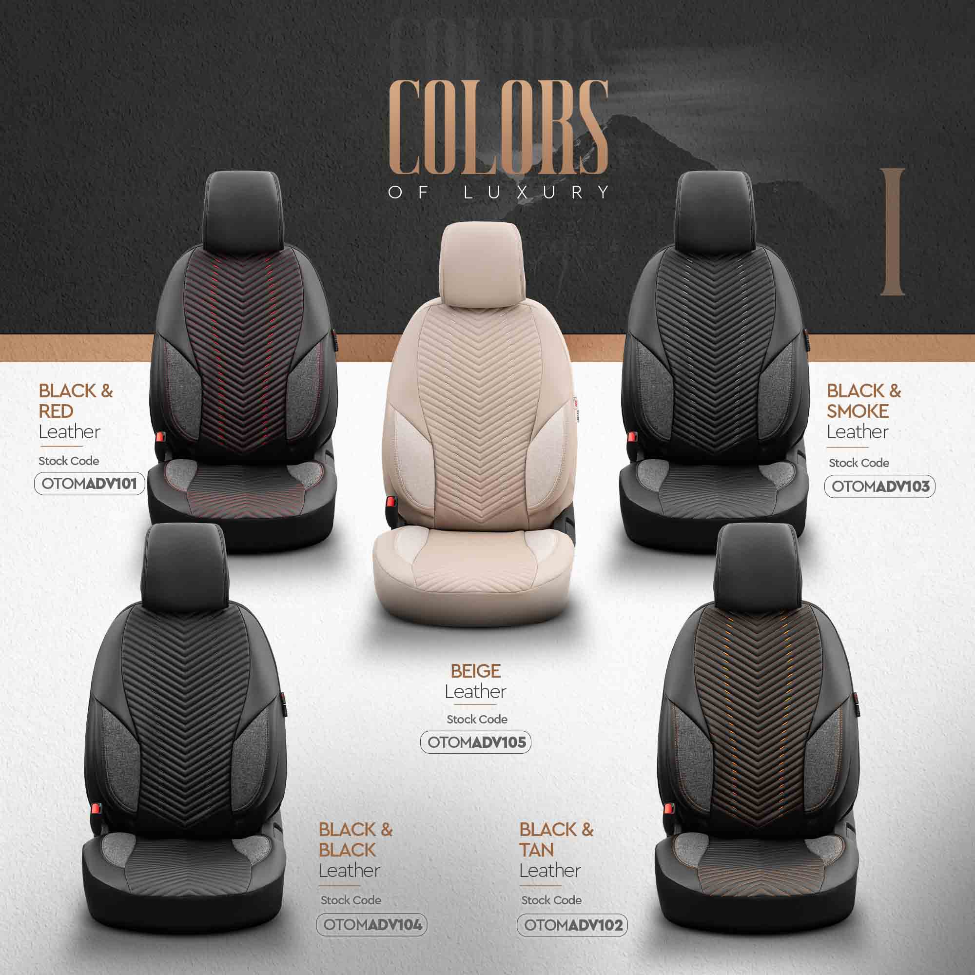 Komplet pokrowców na fotele samochodowe OTOM ADVANCED 204 BLACK BABYFACE 3-ZIP — ujęcie 11