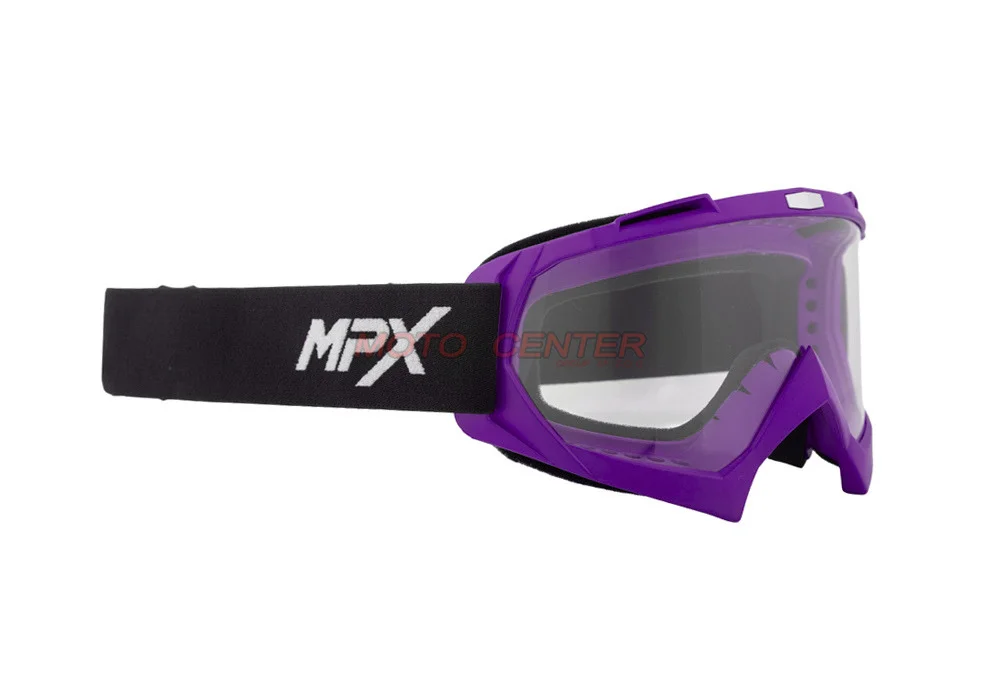 Gogle crossowe MPX YH-16 fioletowe matowe/szybka przezroczysta — ujęcie 2