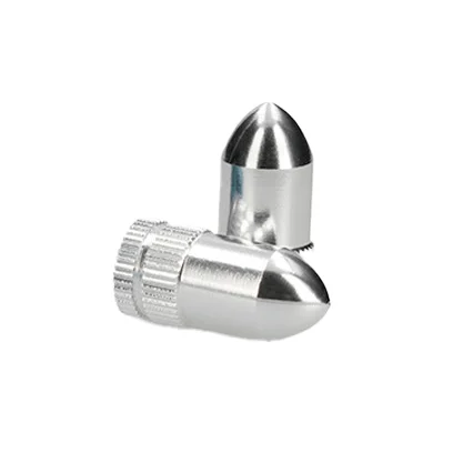 Nakrętki wentyla Allpro aluminium srebrne kpl. — ujęcie 1