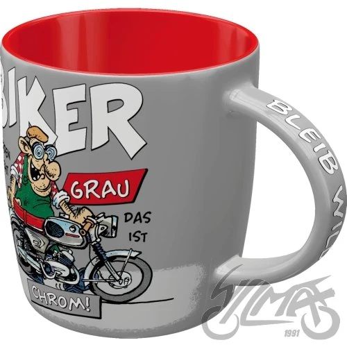 Kubek motomania biker chrom 43084 — ujęcie 2