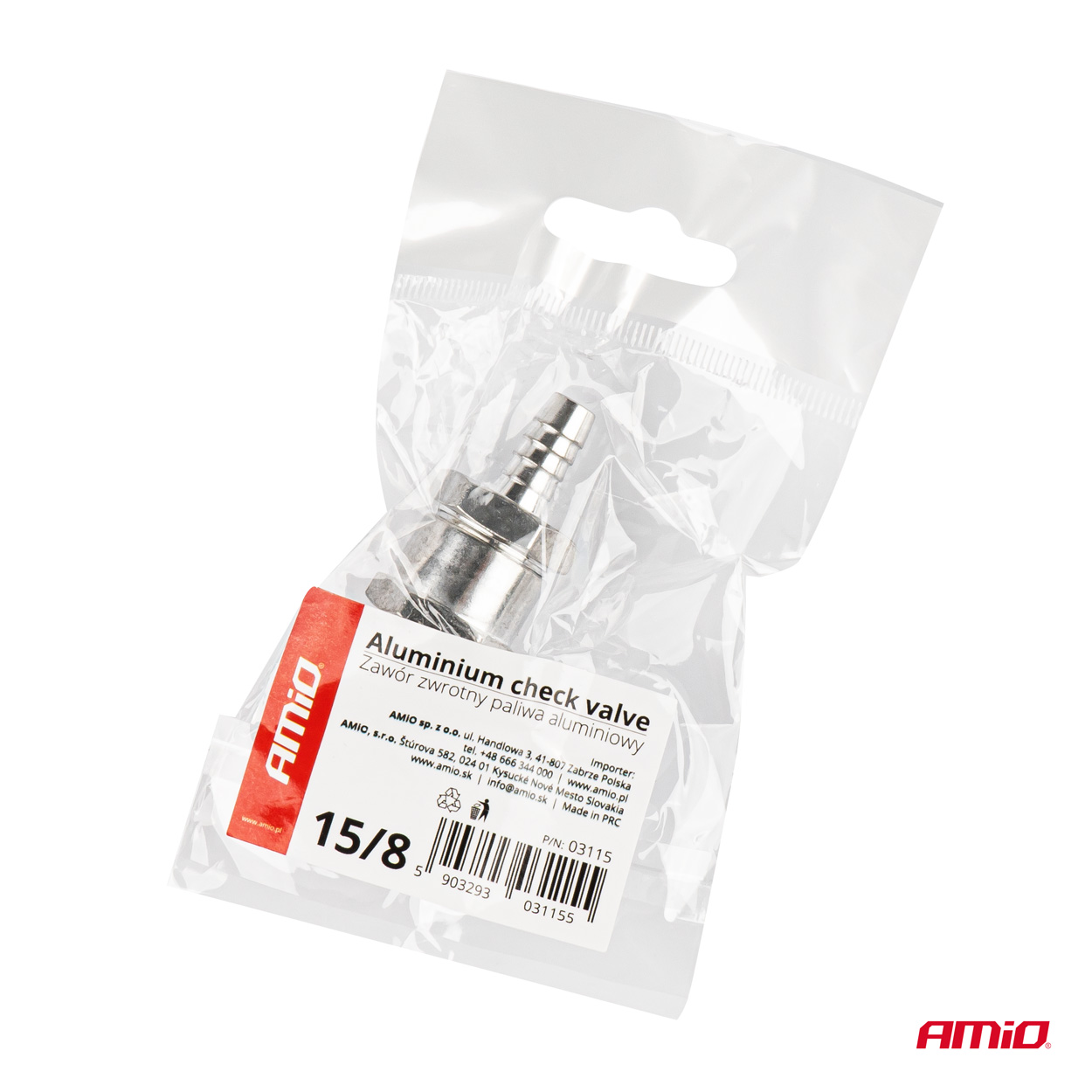 Zawór zwrotny paliwa aluminiowy — ujęcie 3