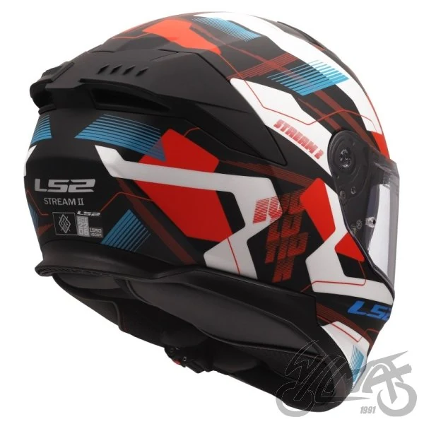 Kask LS2 FF808 Stream II Mika White Blue Red — rozmiar M — ujęcie 5