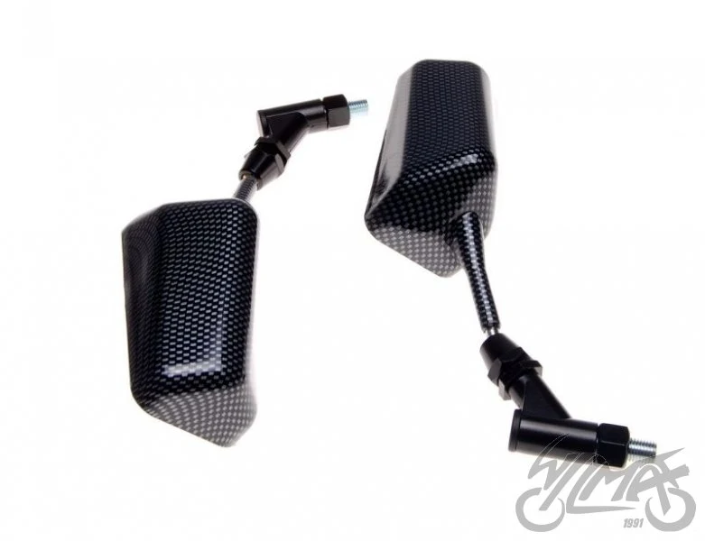 Lusterka prostokątne M04-0505, carbon — M10 × 1,25, para — ujęcie 3
