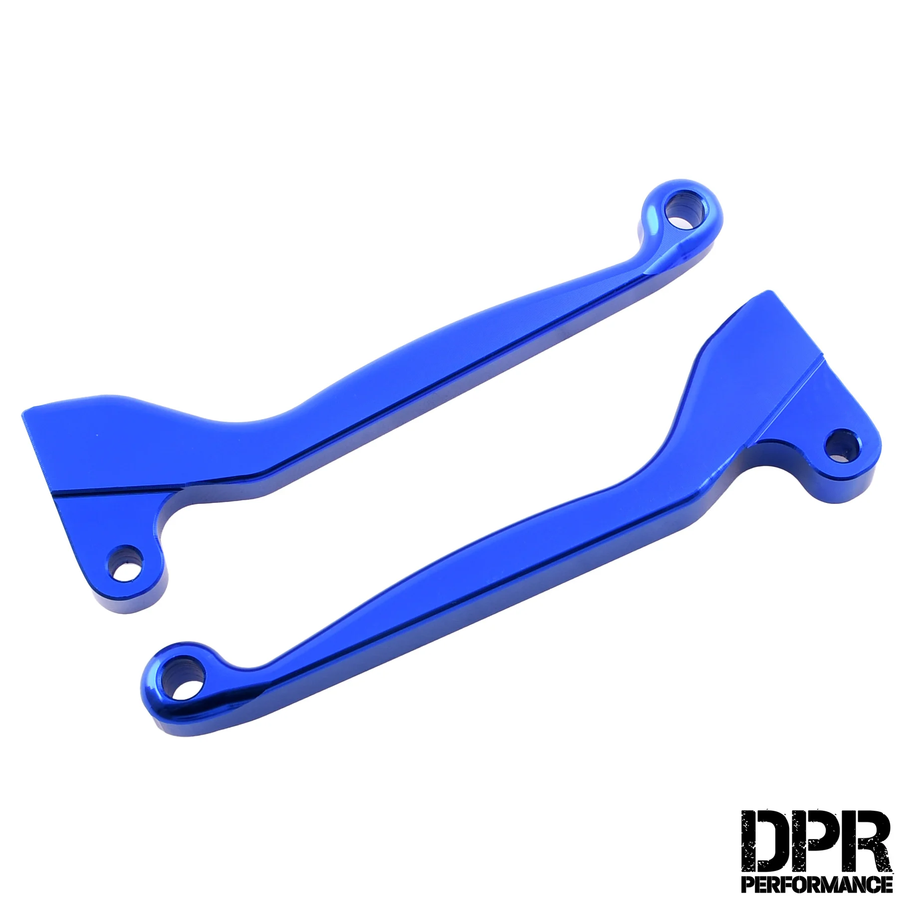 Dźwignia hamulca i sprzęgła Simson kute aluminium CNC niebieskie kpl. DPR Performance — ujęcie 1