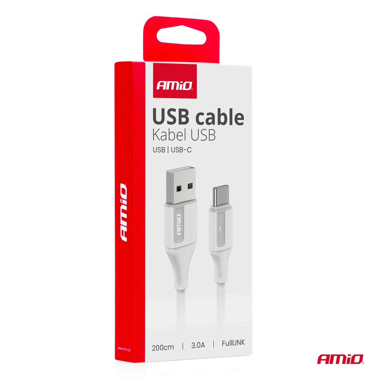 Kabel do ładowania USB-A - USB-C 3A 200 cm FullLINK — ujęcie 3