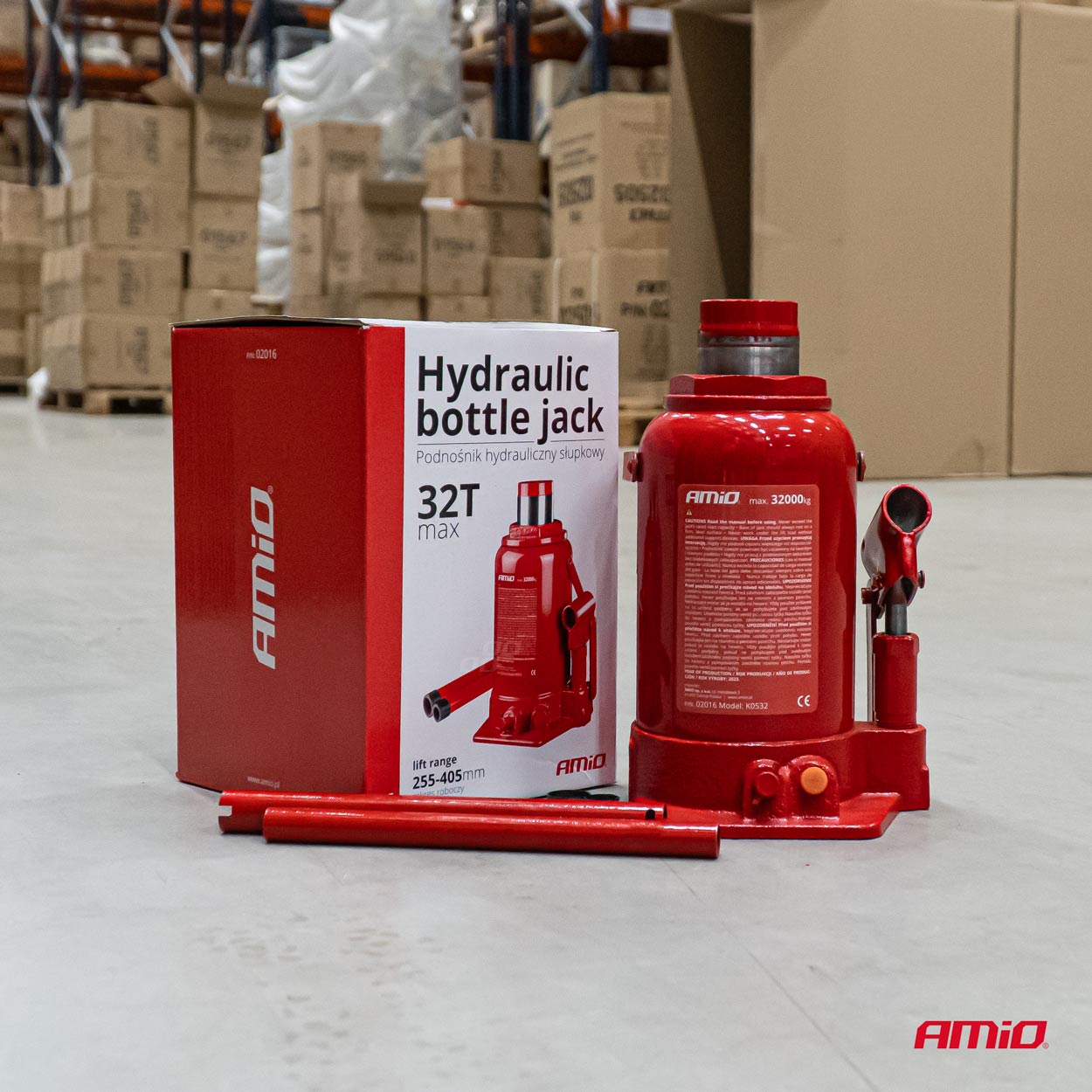 Podnośnik hydrauliczny słupkowy lewarek 32T 32000 kg — ujęcie 3