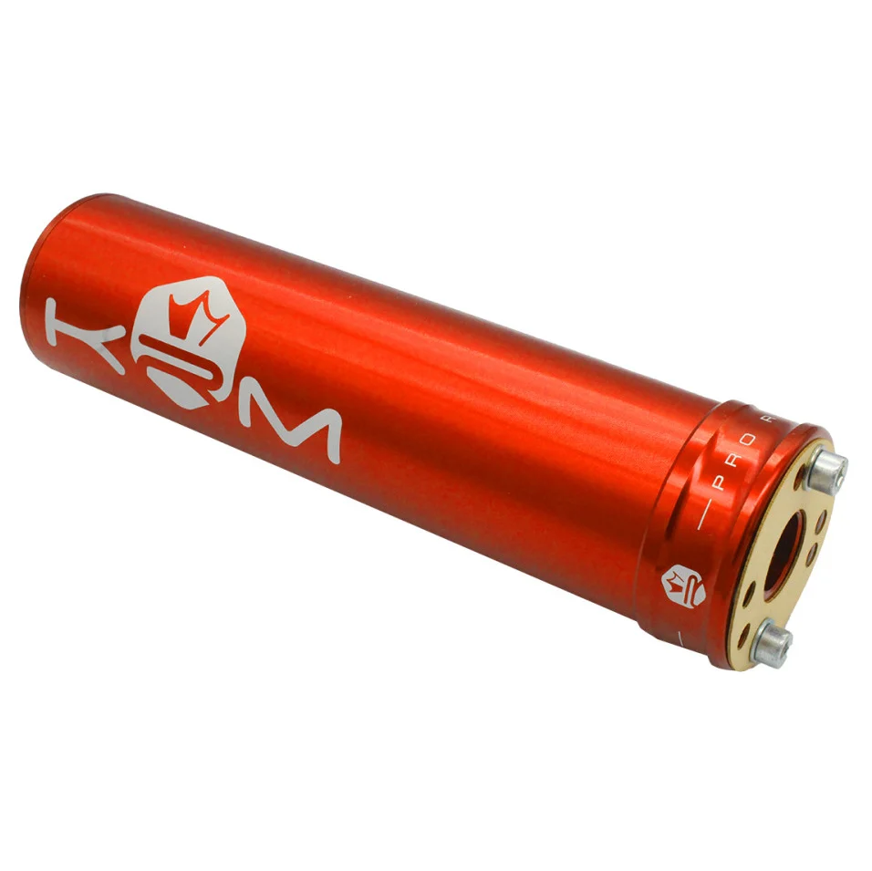 Końcówka wydechu KRM Pro Ride aluminium pomarańczowa 70-90 cm³ — ujęcie 2