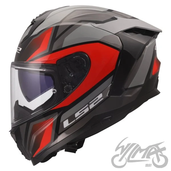 Kask LS2 FF817 Challenger II Viper Grey Red — rozmiar M — ujęcie 2