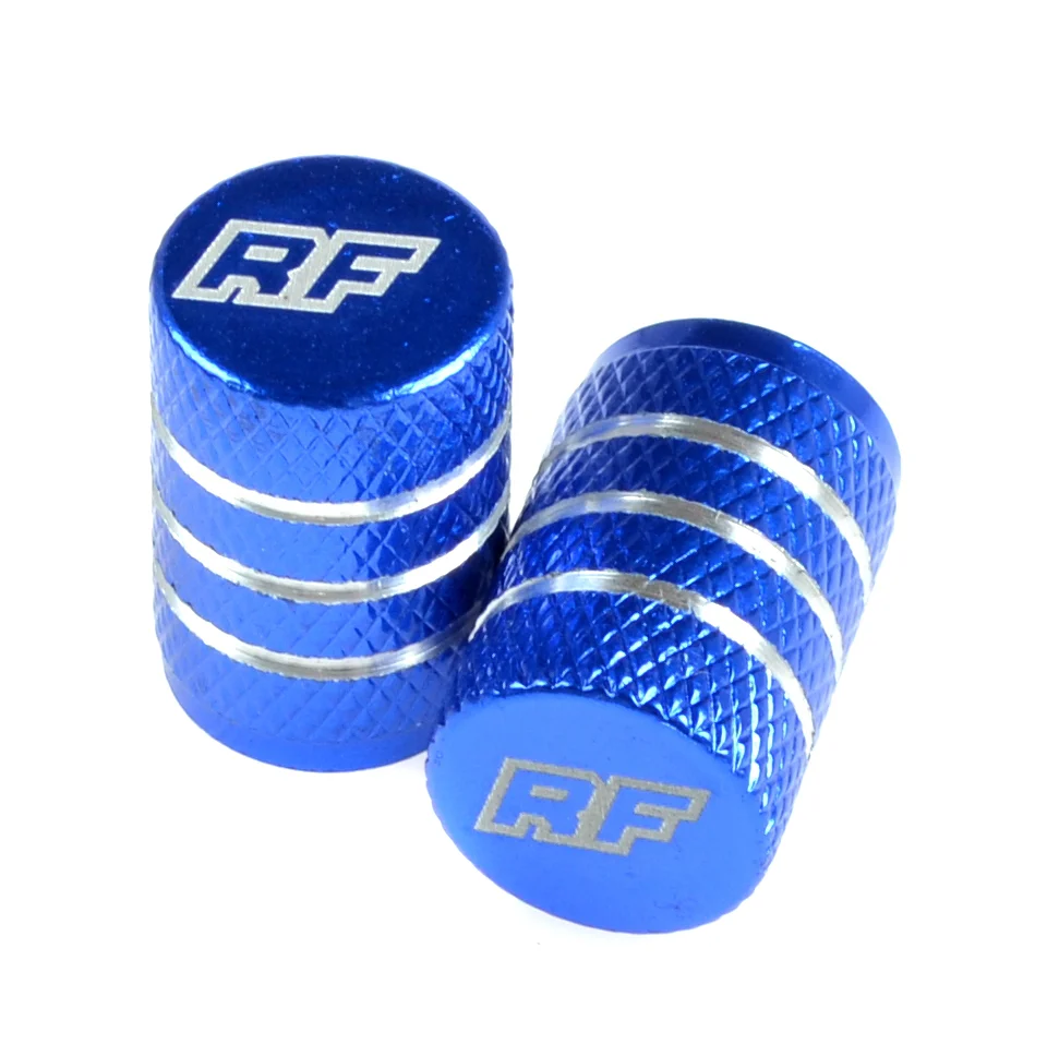Nakrętka wentyla Racing Force TP3 aluminium niebieska 2szt — ujęcie 1