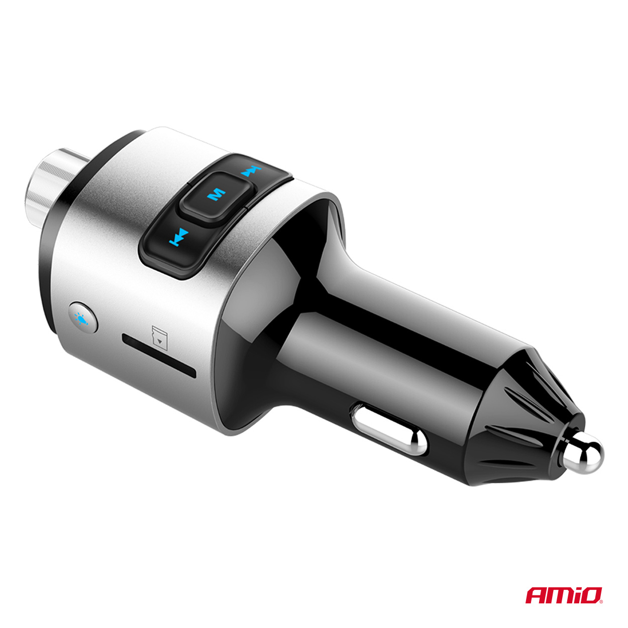 Transmiter samochodowy FM 2×USB-A microSD 12 V 24 V — ujęcie 10
