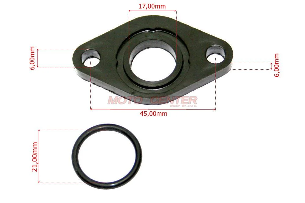 Uszczelka kolektora ssącego 50-80 cm³ skuter 4T 139QMB GY6 (+oring) — ujęcie 2