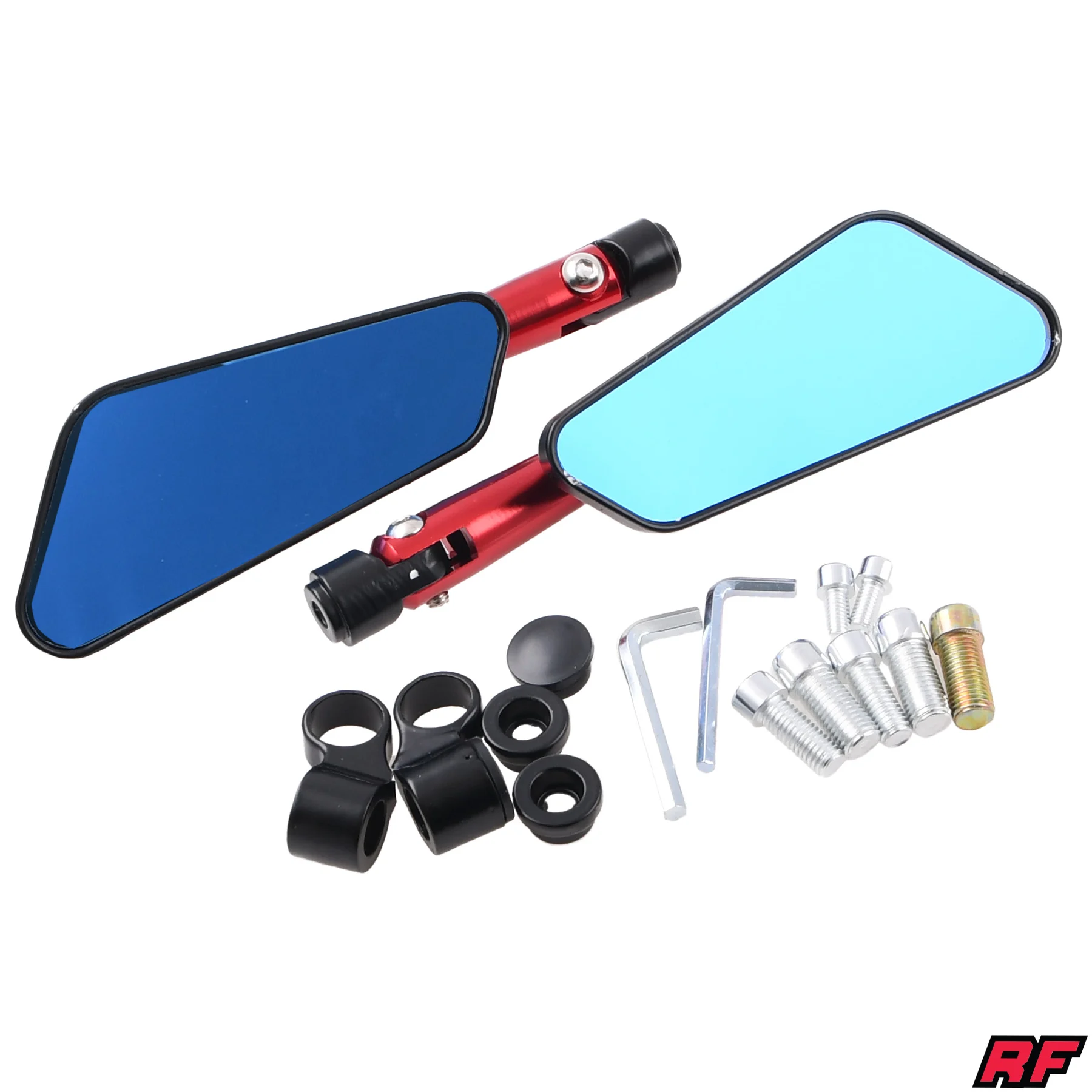 Lusterko czerwone Racing Force Evo V1 kpl.