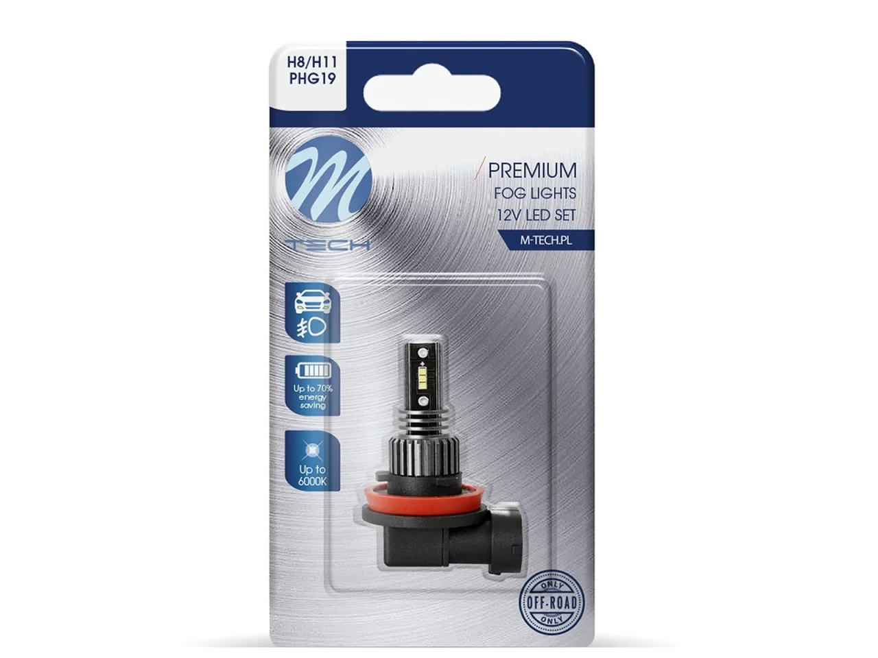 Żarówka LED M-TECH Premium H8 / H11 12V 6x1616SMD LED CANBUS (1szt.) — ujęcie 2