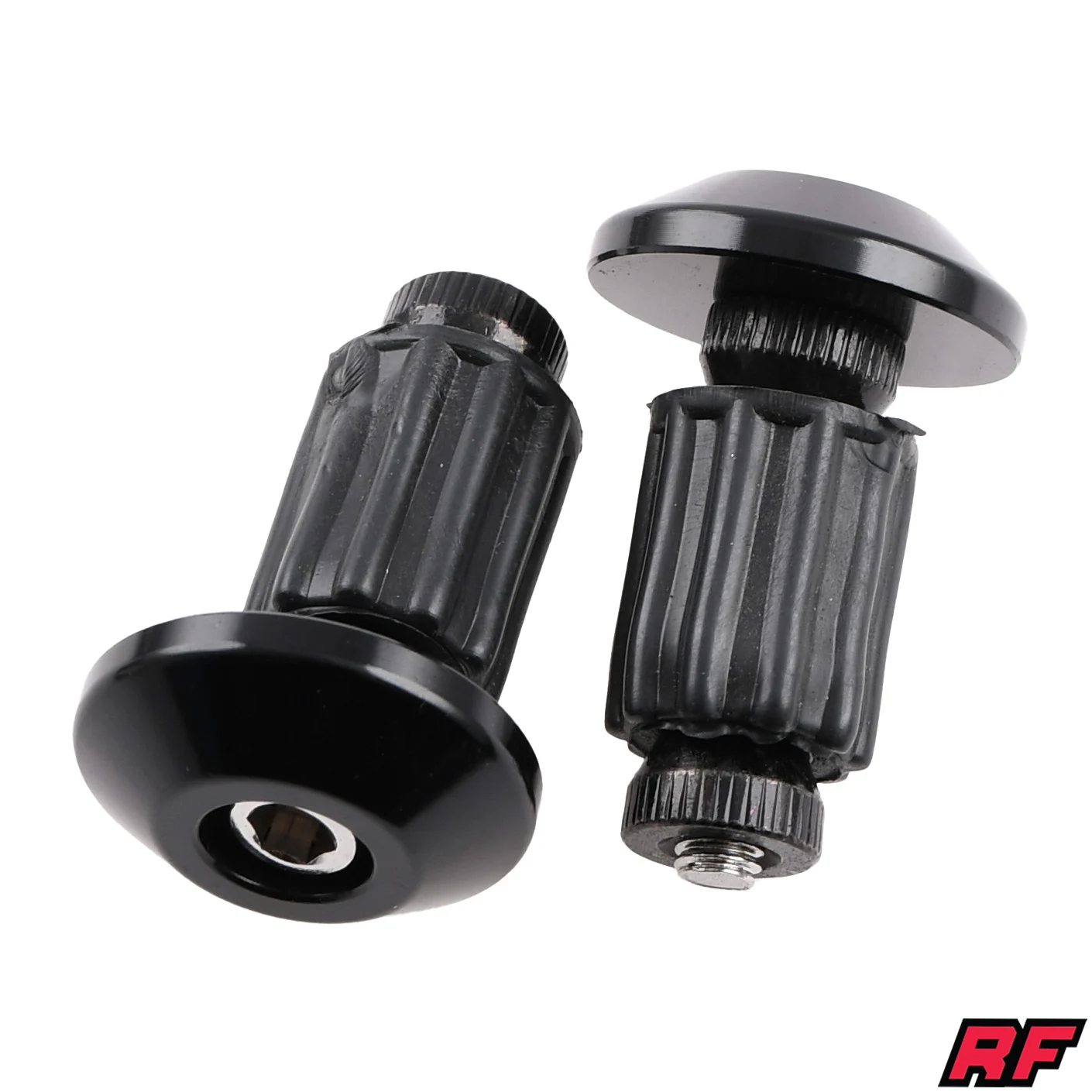 Ciężarki kierownicy Racing Force V5 aluminium CNC czarne kpl. — ujęcie 1
