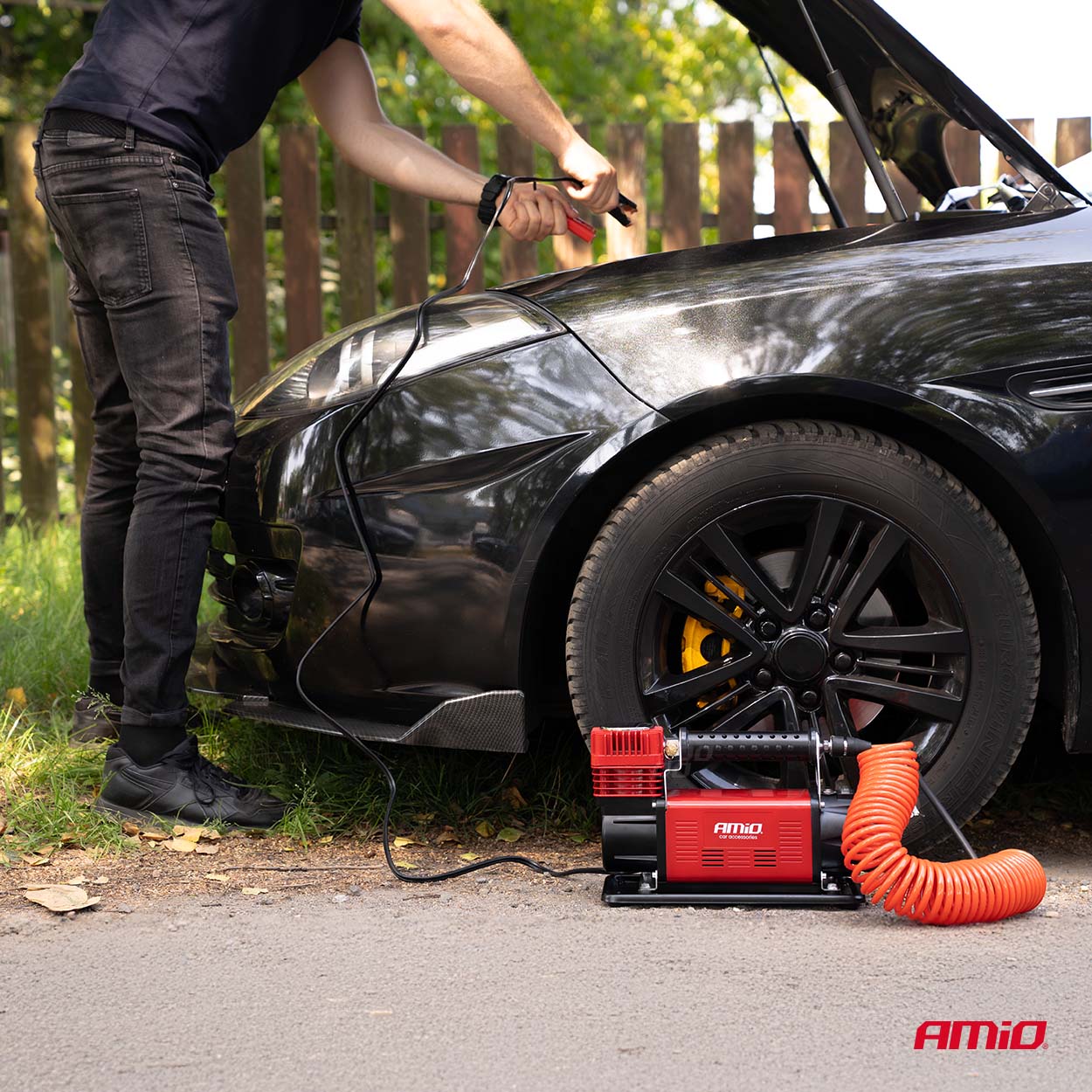 Kompresor samochodowy Heavy Duty 600 W 12 V ACOMP-24 — ujęcie 2