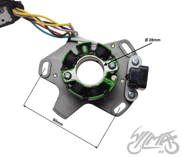 Stator iskrownik do Suzuki RM125 1998–2000 — ujęcie 2