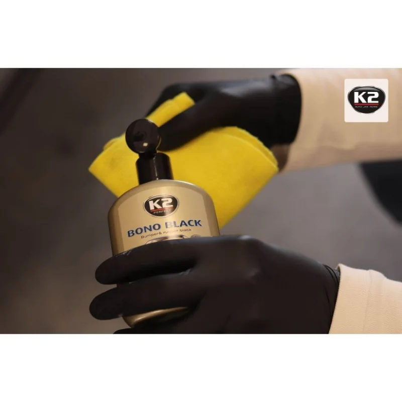 K2 BONO BLACK Czernidło do gumy i plastiku 250ml — ujęcie 7