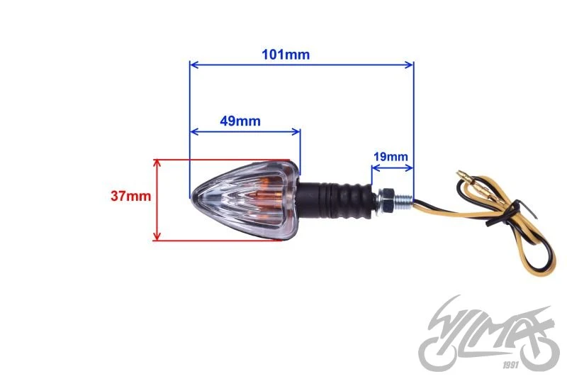 Kierunkowskaz stożkowy jasny z nacięciami, 12 V 10 W — AL7003B — ujęcie 2