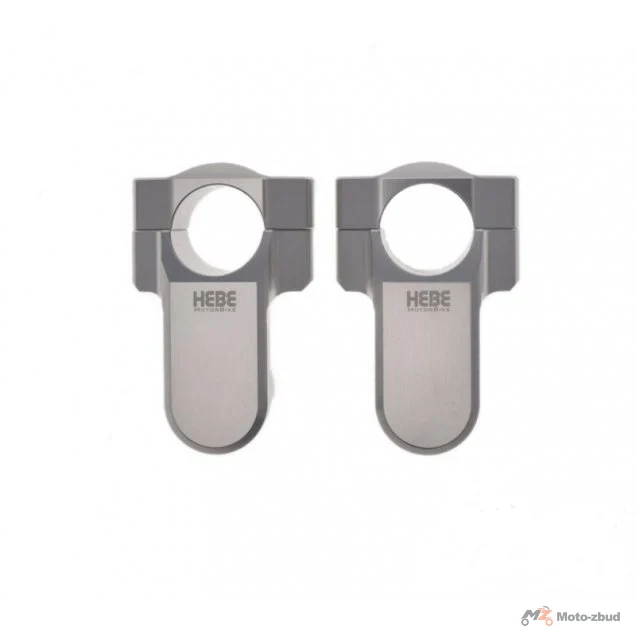 Podwyższenie kierownicy 28,5 / 28,5 mm o 55 mm, srebrne — AW5145 — ujęcie 2
