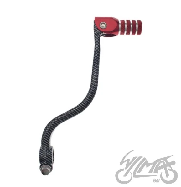 Dźwignia zmiany biegów do Suzuki RM85 czerw/carbon — ujęcie 2