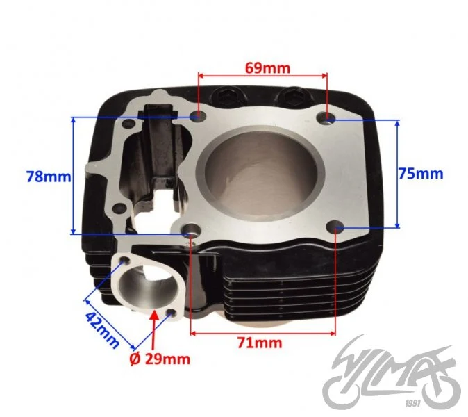 Cylinder do Junaka M12, wariant 57,30 — JM120020C — ujęcie 2