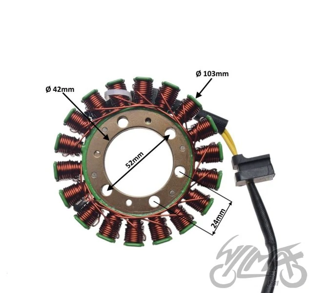 Stator 18 cewek do Kawasaki Ninja 600R 1985–1997 — ujęcie 2