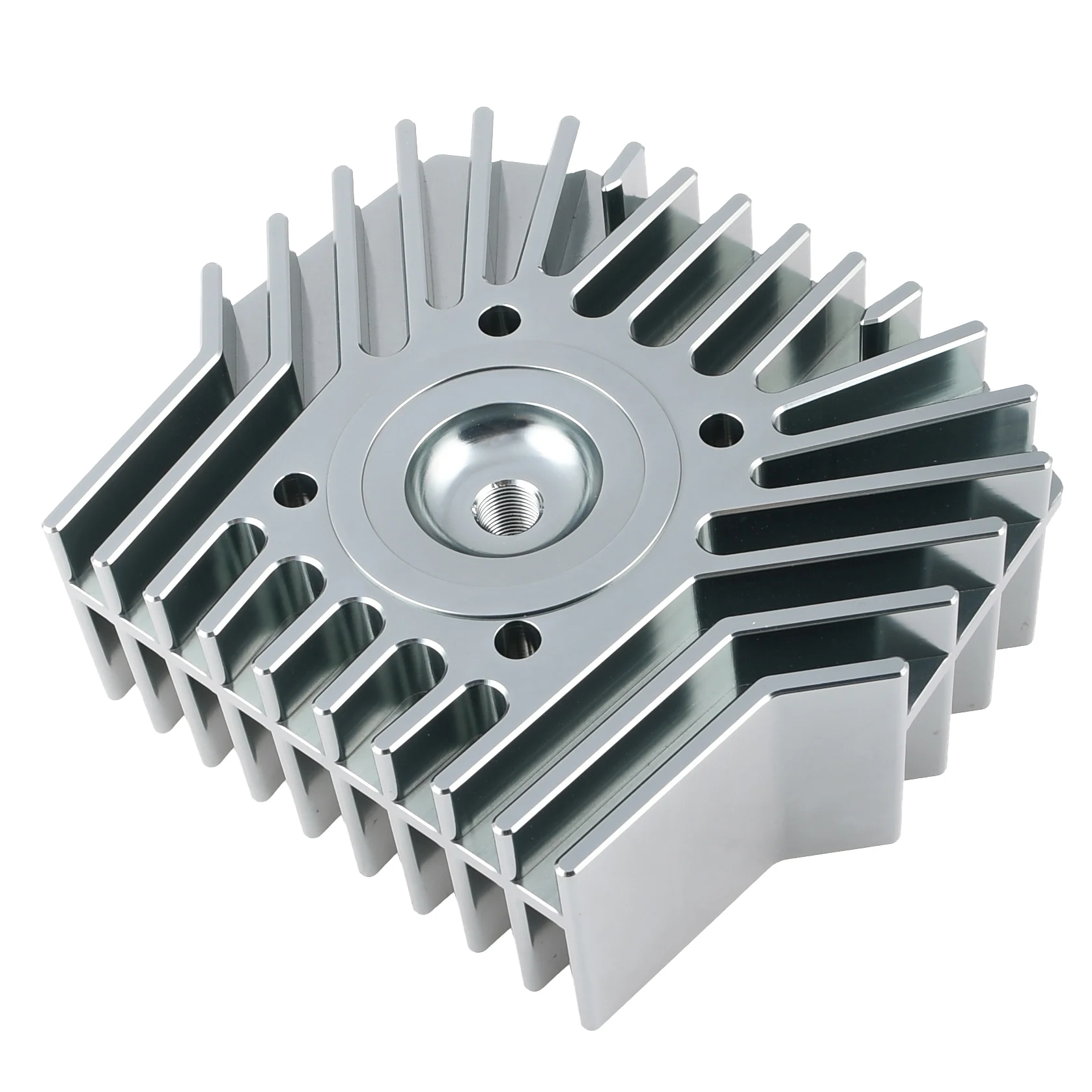 Głowica cylindra Simson mtx 130 Big Bore aluminium CNC V1 titanium DPR Performance — ujęcie 2