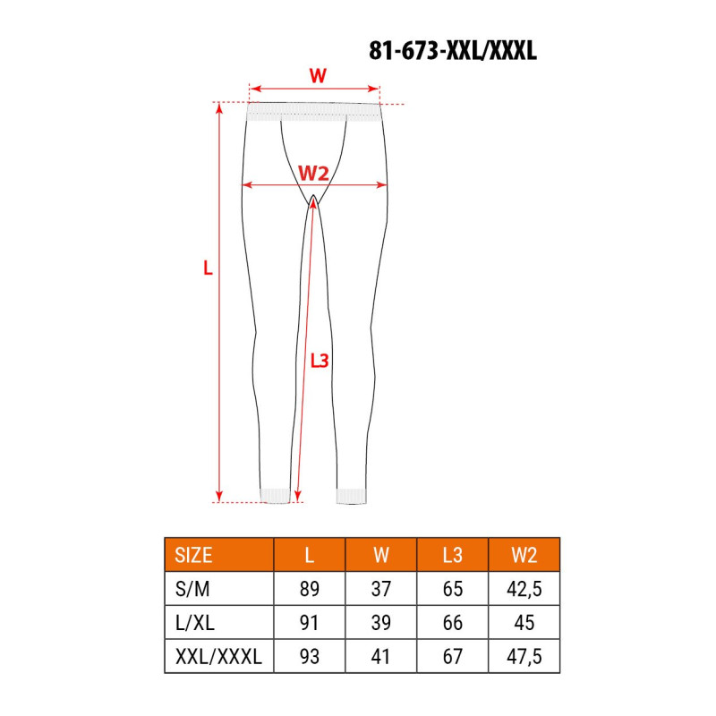 Kalesony / spodnie termoaktywne Carbon, rozmiar XXL/XXXL NEO TOOLS 81-673-XXL/XXXL — ujęcie 2