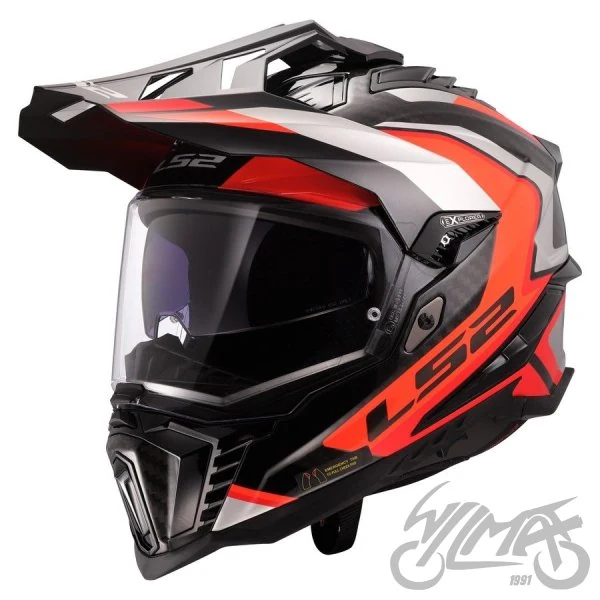 Kask LS2 MX701 Explorer C Frontier II Orange — rozmiar M — ujęcie 1