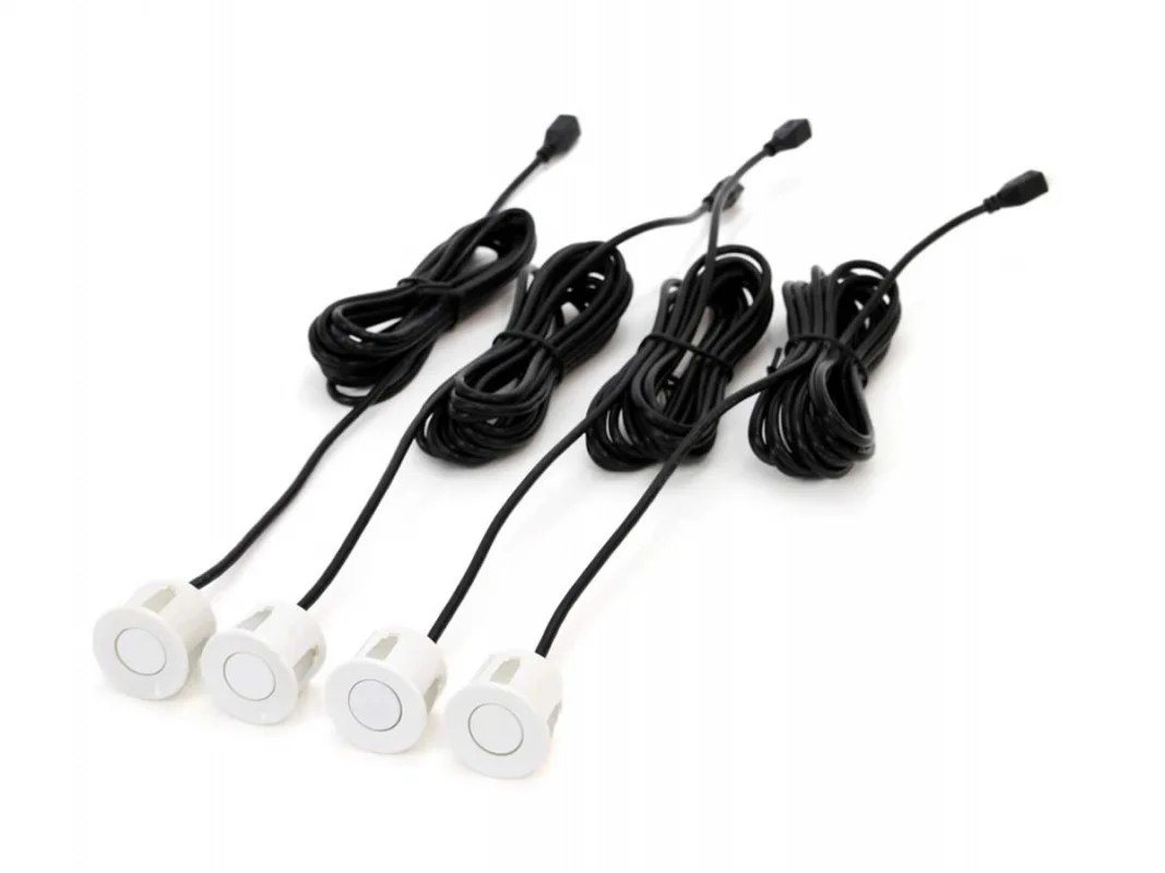 Czujnik cofania/parkowania z wyświetlaczem LED (biały) 4 sensory — ujęcie 6
