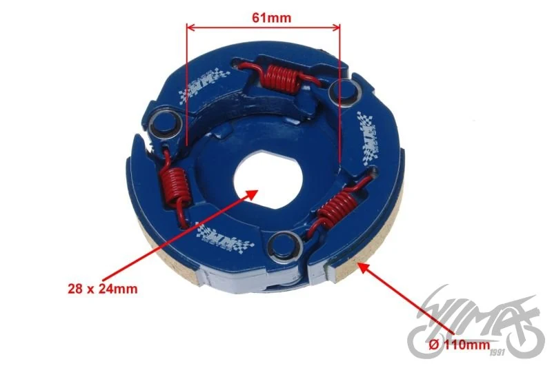 Szczęki sprzęgła tył tuning skutery 2T 109,5 mm — ujęcie 2