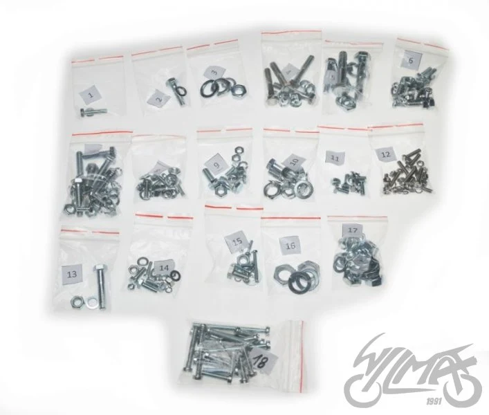 Zestaw śrub do WSK 125 B1 komplet
