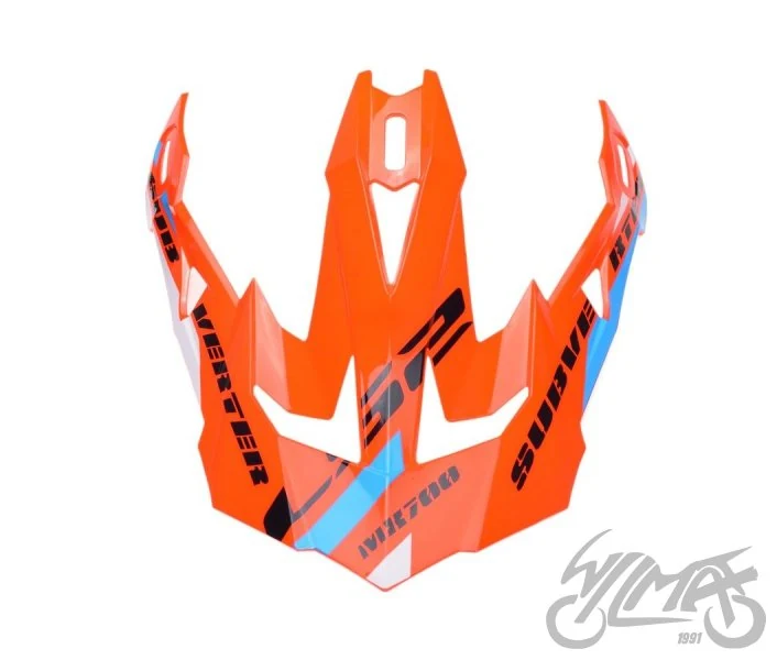 Daszek kasku MX700 stomp orange black — ujęcie 2