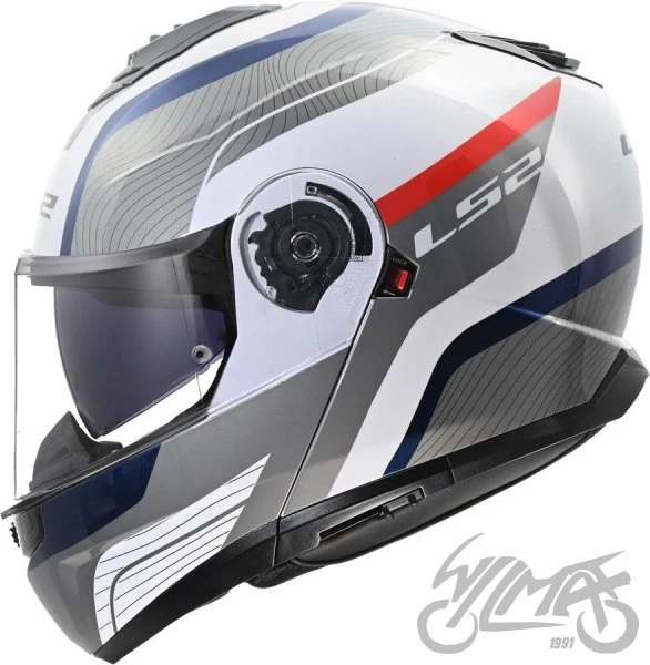 Kask szczękowy LS2 FF908 Strobe II Monza Wh. Blue Red — XL — ujęcie 1