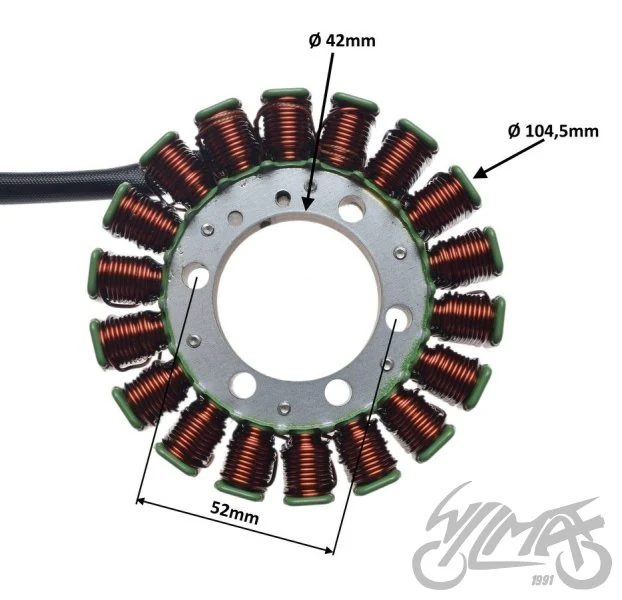 Stator 18 cewek do Kawasaki ZX-12R Ninja — 2002–2003 — ujęcie 2