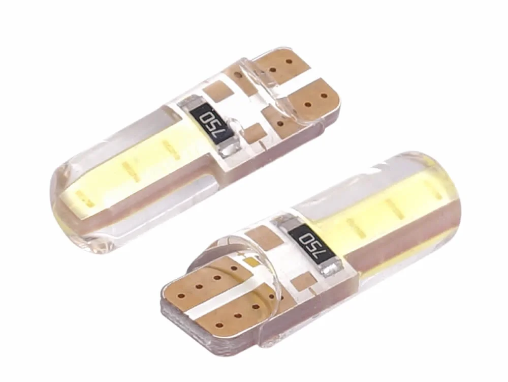 Żarówka W5W T10 12V 2xCOB LED silikonowa obudowa / biała VISION (2szt.) — ujęcie 3