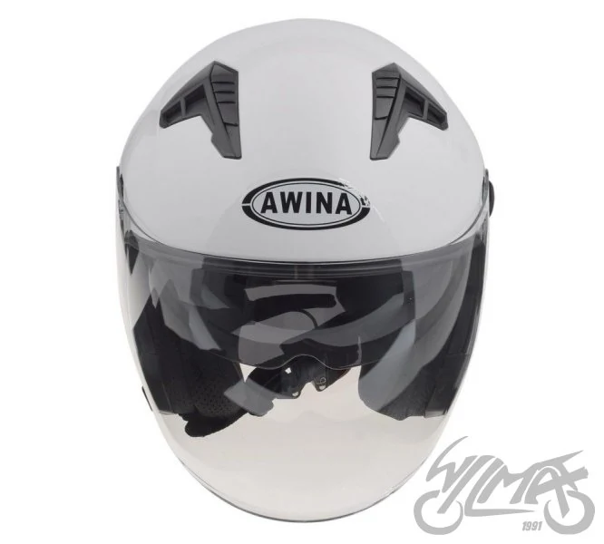 Kask otwarty Awina JK528, biały — rozmiar S — ujęcie 3