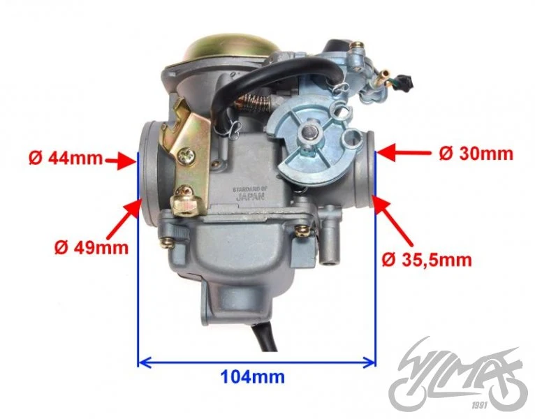 Gaźnik do ATV 250 — silnik 172MM, wersja 1 — ujęcie 2