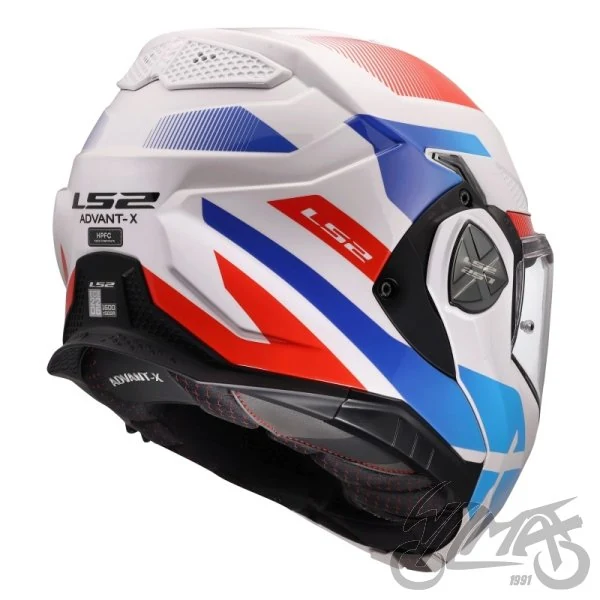 Kask szczękowy LS2 FF901 Advant X Nova White Blue Red — M — ujęcie 6