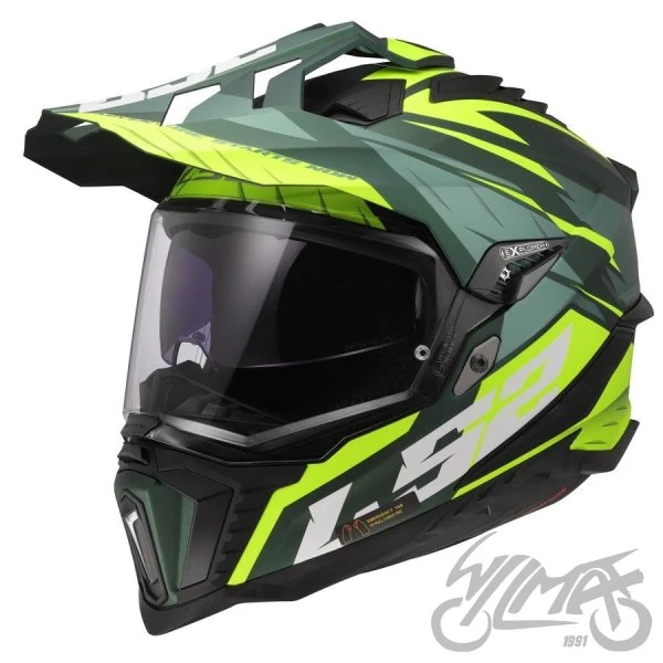 Kask LS2 MX701 Explorer Spire M.Gr. H-V Yel — rozmiar XS